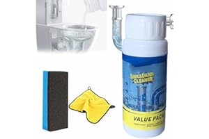 Easepicks Drain Cleaner, World Quick Pass Drain Cleaner, Powerful Sink & drain cleaner, Clog Remover Powerful Powder for Kitc