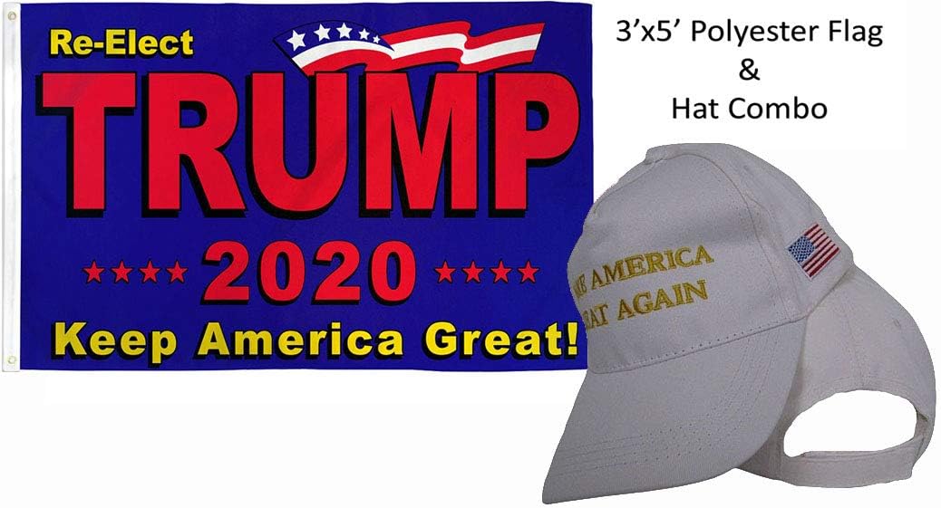 white gold trump hat