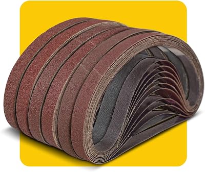 TPmax 75mm x 457mm Sanding Belt Assorted Pack 12 Pcs 80 120 150 Grits
