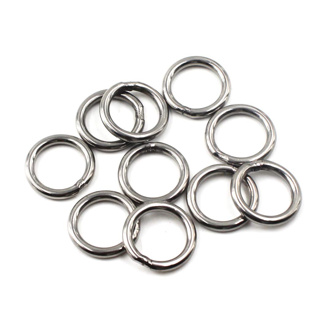3X40mm 304 Grade Stainless Steel Strapping Welded Round O Rings for Yoga Rings,Dog Chains and Fitness Rings(20PCS)