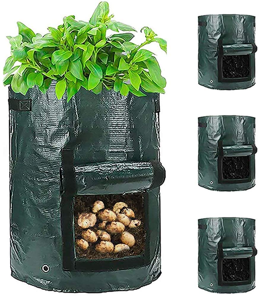 Potato Grow Bags, Afomida 3 Pack 7 Gallon Plant Growing Bags Reusable