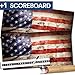 Cornhole Board Skin Wrap Decal - Vinyl Tournament Corn Hole Bean Bag Toss Sticker - Weather Resistant USA Flag Board Game - For Children Adults Colleges Festivals & Bars - 48.5