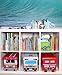 Clever Creations Double Decker Bus Collapsible Storage Organizer Storage Box Folding Storage Ottoman for Your Bedroom | Perfect Size Storage Chest for Books, Shoes & Games