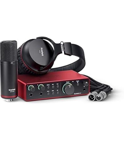 Focusrite Scarlett Solo MPM-1000 セット Amazon.com: Focusrite Scarlett Solo Studio 3rd Gen USB Audio