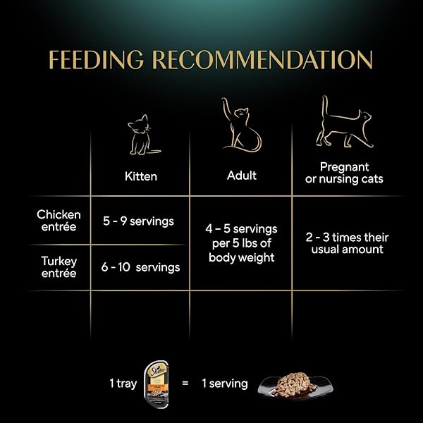 SHEBA PERFECT PORTIONS WET CAT FOOD CUTS IN GRAVY VARIETY PACK, ROASTED CHICKEN ENTREE AND TENDER TURKEY ENTREE, 2.6 OZ. TWIN-PACK TRAYS (12 COUNT, 24 SERVINGS)