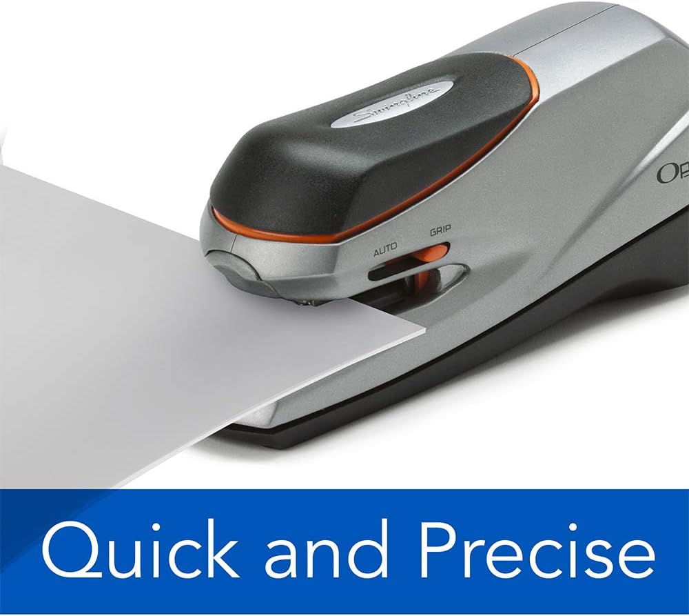 Swingline Electric Stapler, Optima Grip, 20 Sheet Capacity, Jam Free Stapler, Automatic Stapler with Paper Alignment Guide, Perfect for Home Office, Home School, and Classroom Teacher Supplies (48207) : Desk Staplers : Office Products