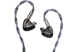 HiFiGo Rose Technics QuietSea Single 10mm Dynamic Driver in-Ear Monitors, 1DD Self-Developed Diaphragm Wired IEMs in-Ear Earphones (Grey, 3.5mm)