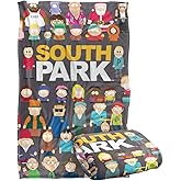 South Park Full Cast Silky Touch Super Soft Throw Blanket 36" x 58", Multi