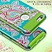 iPhone 6 Plus Case 5.5 Inch,iPhone 6s plus Case,AnnBay High Impact Hard Hybrid Dual Layer Heavy Duty Case Armor Cover Case with Totem Flower Pattern for iPhone 6 Plus /6s Plus(Green)