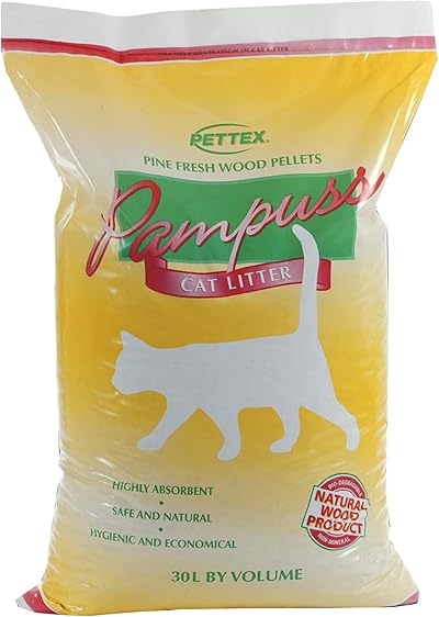 Pettex Pampuss Woodbase Cat Litter 30 Litre Pine Fresh Highly Absorbent