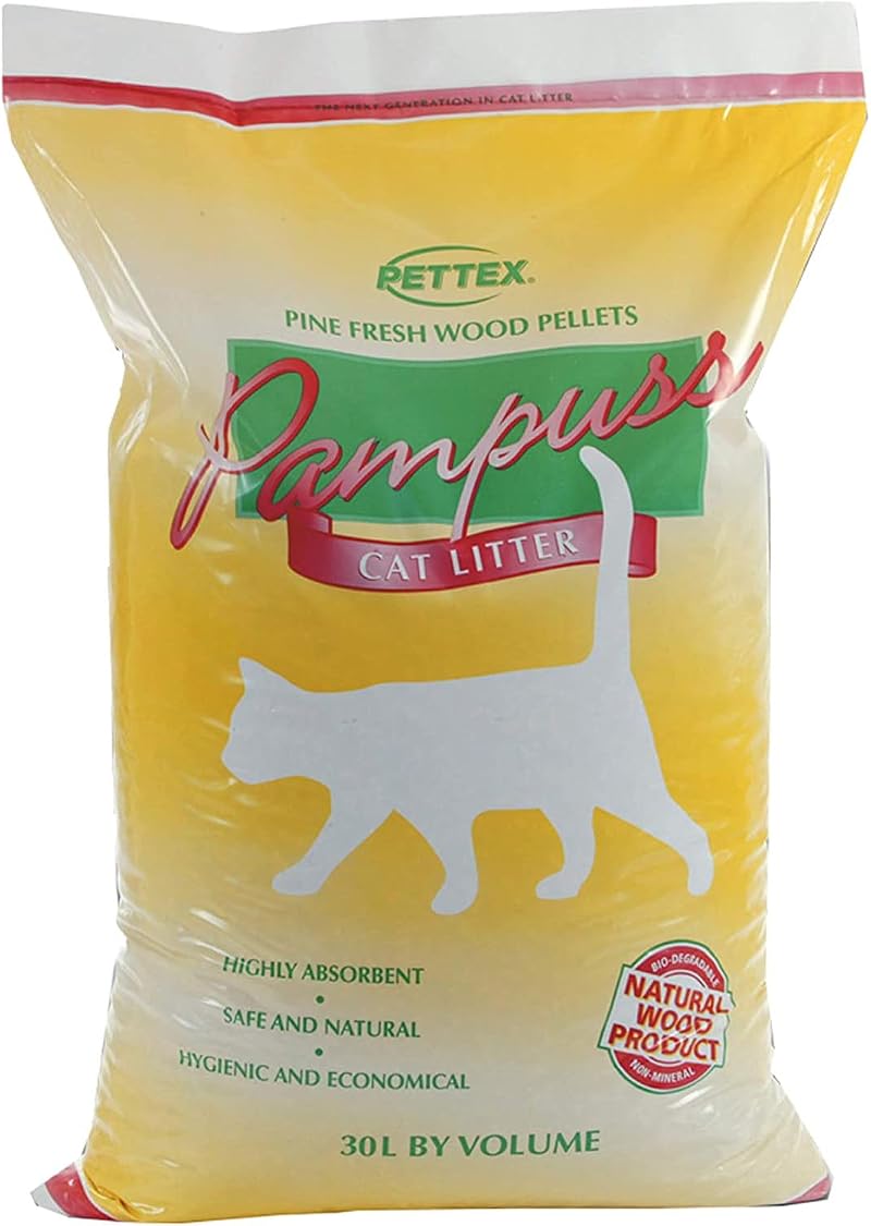 Pettex Pampuss Woodbase Cat Litter 30 Litre Pine Fresh Highly Absorbent