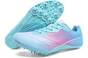 WESHIRUN Track and Field Shoes Men Women Kids Spikes Shoess Boys Racing Shoes Girls Jumping Sneakers