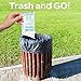 Go On The Go Disposable Urinal and Vomit Bags for Female and Male, Take Along for Travel, Traffic, Hiking or Camping - 6 Urinal/Vomit Bags Bonus 15 Cleansing Wipes Included