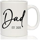 Breezy Valley Dad EST 2026 Mug, Pregnancy Announcement Gift for Expecting Father, Dad to Be Coffee Cup, First Time Parent Present, 11oz