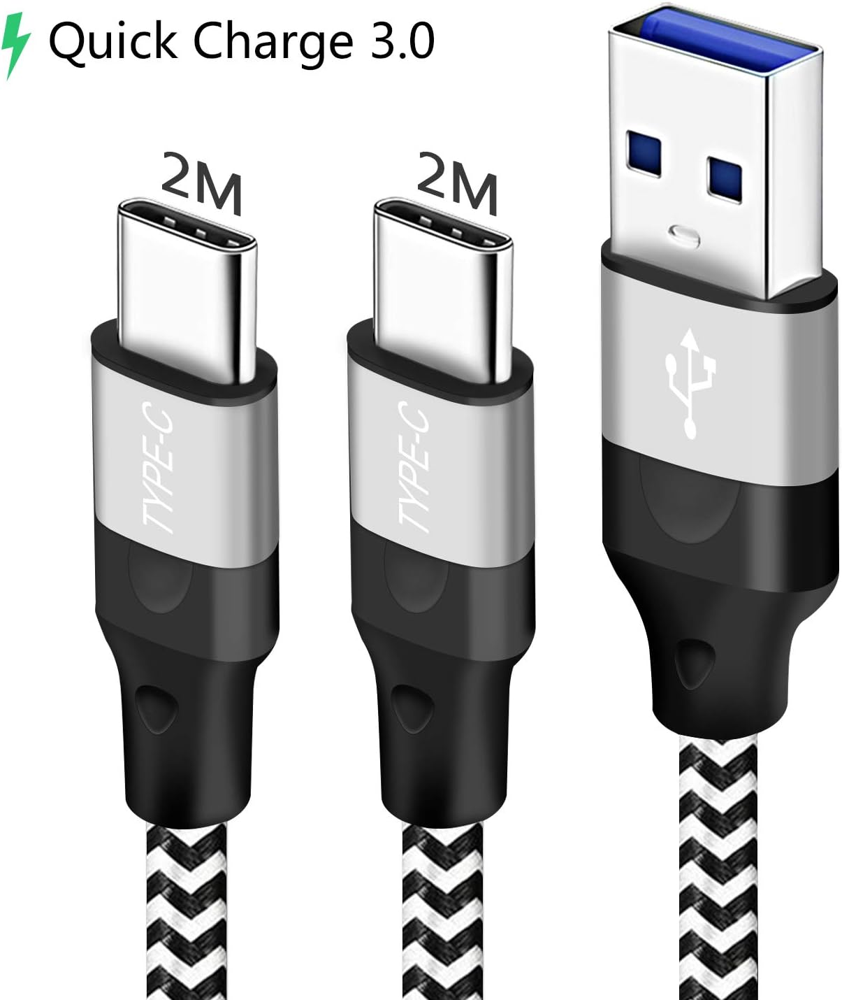 Cavo Micro USB 1 Metro Per Oppo A9 | Ricarica Rapida E Sincronizzazione | Connettori In Alluminio