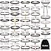 Outee 44 Pcs Choker Necklaces for Women Black Choker Set Tattoo Choker Necklace for Girls Classical Velvet Chokers