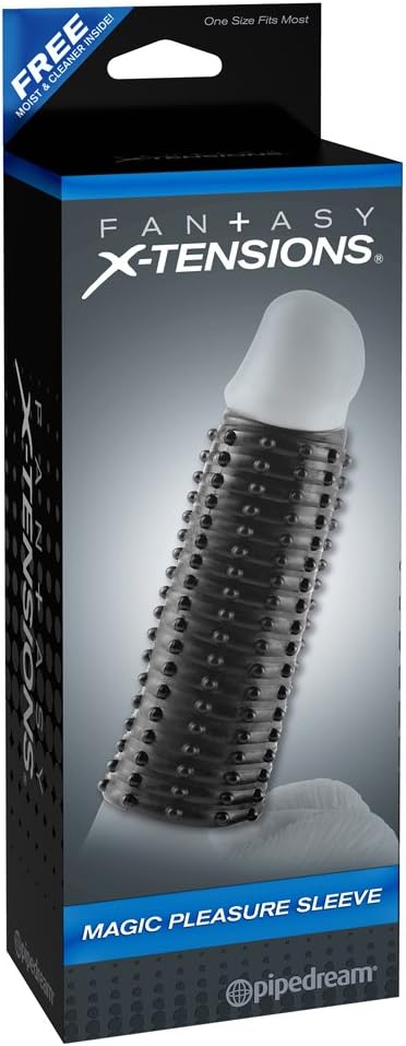 Pipedream Products Magic Pleasure Sleeve, Black, 55 mm - Image 5