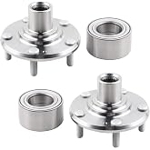 MISIOEK 2PCS Wheel Hub Bearing Assembly Compatible with 2011-2015 Hyundai Elantra, 2013-2017 Elantra GT, 2012-2017 Veloster, Replace 510093