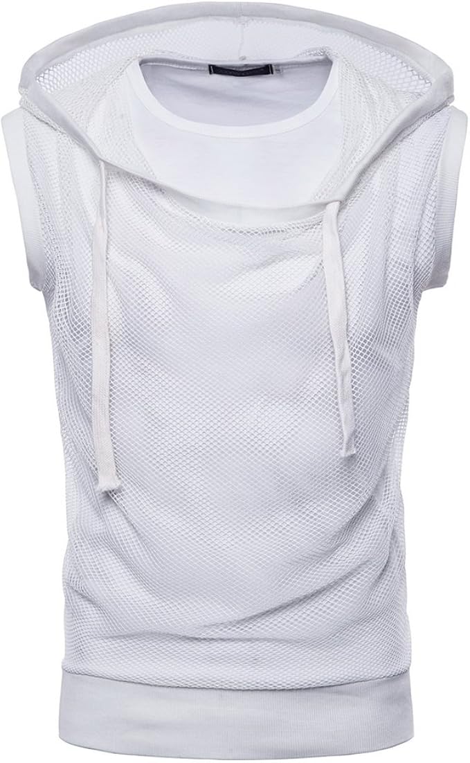 tee shirt blanc sans manche homme