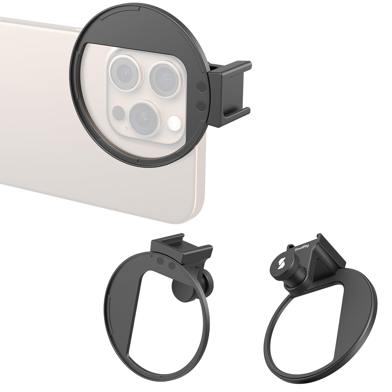 Photo 1 of SmallRig Universal 67mm Magnetic Filter Adapter for Smartphones, for iPhone 16 / S24 Ultra/for Vivo X100 & 67mm Filters, with Cold Shoe Mount/Threaded Adapter, Anti-Scratch Filter Clamp - 5171