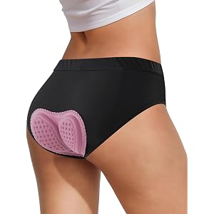 MeiXiu Women's Cycling Underwear 4D Padded Bike Shorts Lightweight Biking Bicycle Briefs with Padding Shock Absorb Comfort
