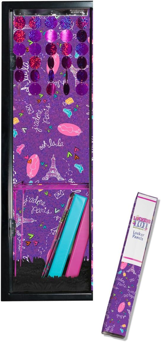 lockers 101 I'll Take Paris Sparkling Locker Wallpaper Set