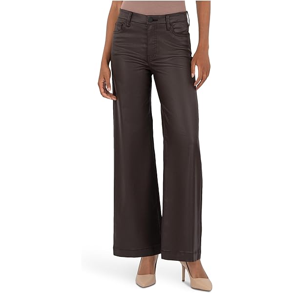 KUT from the Kloth, Womens, Meg High-Rise Fab Ab Wide Leg Wide Hem
