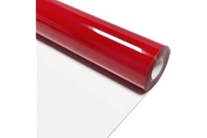 MerryMade Red Heat Transfer Vinyl HTV Roll 12" x 20ft，Easy to Cut, Weed & Transfer, Iron On Vinyl for Cricut, Silhouette Cameo & Other Craft Cutter Cutting Machine