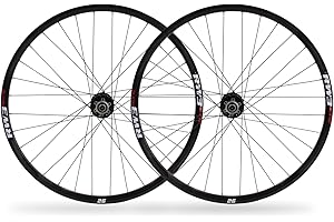 RNINGO Mountion Bike Wheelset 26/27.5/29 inch, Disc Brake Aluminum Alloy 32H Wheels,8-11speed Casstte Hubs Black