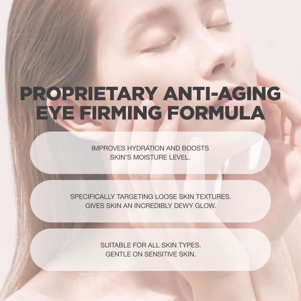 Hibiscus and Honey Eye Firming Cream with Hyaluronic Acid Skin Nourishing Complex | Hibiscus and Honey Firming Cream For Eye Puffiness, Dark Circles and Other Rejuvenating Skincare | Puffy Eyes Skincare for Sensitive and All Skin Type | Skin Reviving Eye Cream for Wrinkles Formulated with Hibiscus Flower, Honey and Other Natural Ingredients | Use with our Hibiscus and Honey Firming Cream and Serum