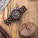 MUJUZE Wooden Watch for Men, Wood Watch Handmade Minimalist Women Mens Lightweight Mens Wooden Watch, Wood Watches for Men (Black)