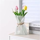 Kaitnax Glass Vases Irregular Shaped Flower Vase Art Decorative Flower Vase for Wedding, Dinning, Bookshelf, Home Decoration 