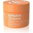Pumpkin Spice Clay Enzyme Facial Mask | Removes Pimples, Minimizes Pores, Blackheads, Wrinkles, Breakouts | Hydrates, Tightens, Brightens | Organic Pumpkin Seed Oil Dermal Body Purifying | 50g