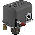 Telemecanique Sensors 9013FHG54J59M1X Air-Compressor Pressure Switch, 175 psi Set Off, 40 psi Fixed Differential, 4-Way Flange, 2-Way Release Valve, Auto/Off Cut-Out Lever