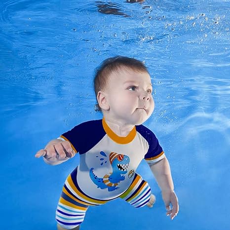Amztm Dinosaure Maillot De Bain Deux Pieces Combinaison Anti Uv Bebe Garcon Garcon Bilkvarteret Maillots De Bain