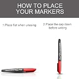 ABEIER Dry Erase Markers 15 Pens 12 Colors 4 Black Low Odor Erasable Whiteboard view 5
