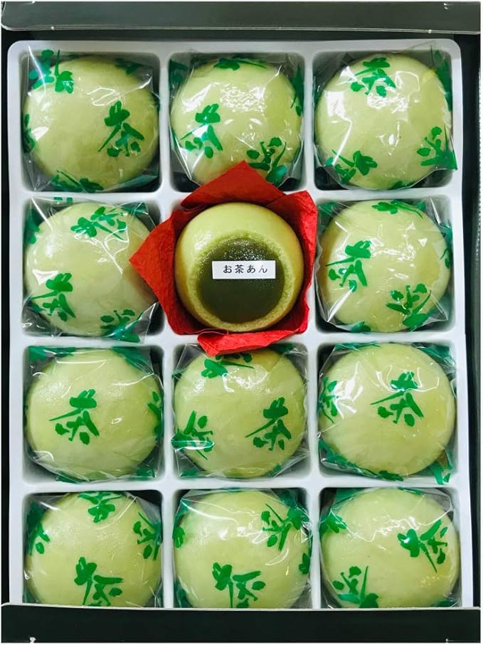 Amazon 茶処静岡土産 濃いめ 静岡 煎茶まんじゅう 12個入 お土産 まんじゅう 定番 まんじゅう まんじゅう 通販