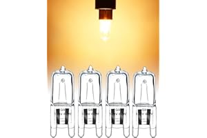 Anshunliu for Whirlpool Oven Light Bulb 120V 60W G9 for WPW10169757 4 PCS for Microwave Kitchenaid W10208564 Halogen Wall Oven Light Bulbs