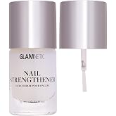 Glamnetic Nail Strengthener - Vegan Formula | 0.34oz | Fast-drying vegan formula for weak nails. Reinforces and strengthens natural nails. Helps prevent breakage and splitting
