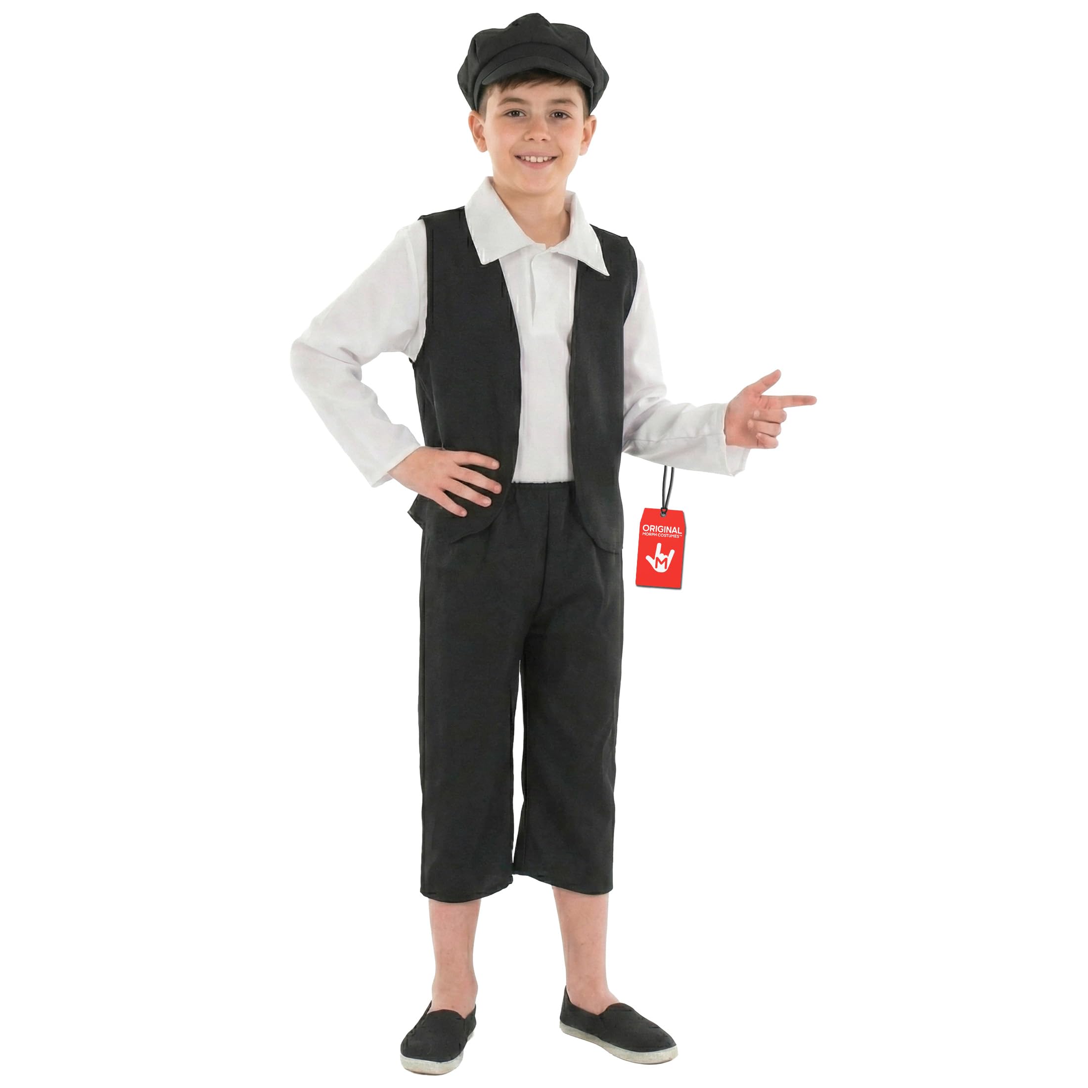 Fun Shack Victorian Costume Boys, Chimney Sweep Costume Kids, Tudor Costumes for Kids, World Book Day Costumes for Boys, Medium — image 1