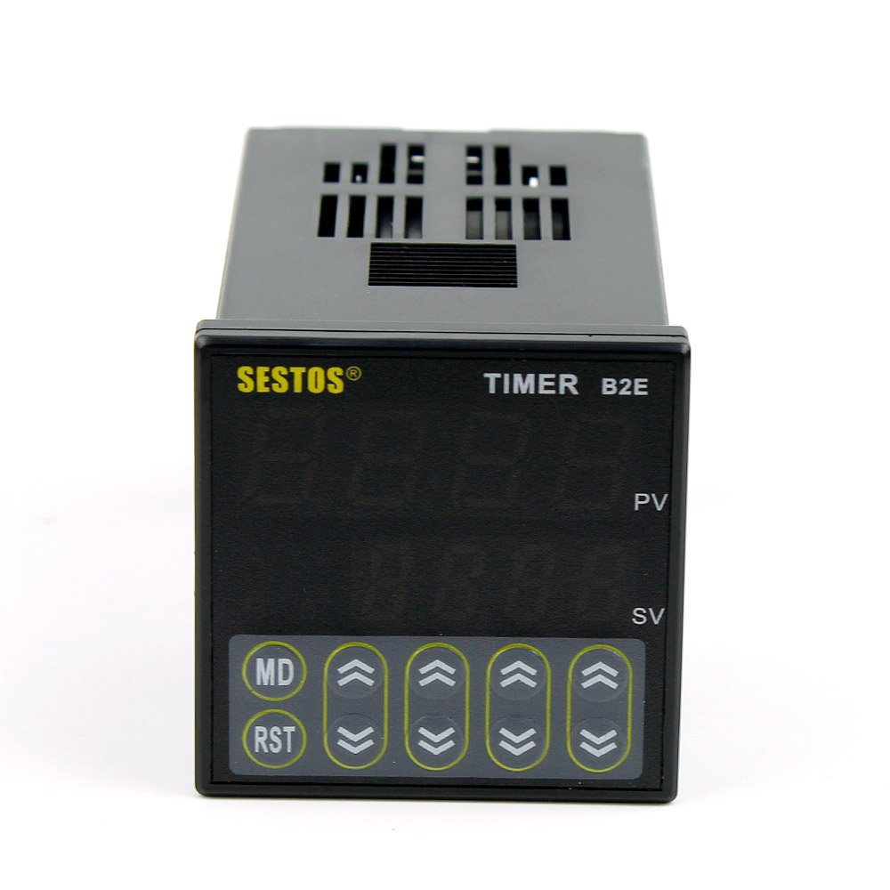 New Sestos Digital Twin Timer Relay Time Delay Relay Switch 1224V B2E