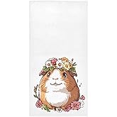 SUABO Guinea Pig Hand Towels, Soft and Highly Absorbent Bathroom Towel, Lighter Weight Washcloth,Machine Washable,15" x 30"