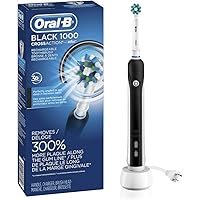 Oral-B Black Pro 1000 Power Rechargeable Electric Toothbrush Powered by Braun