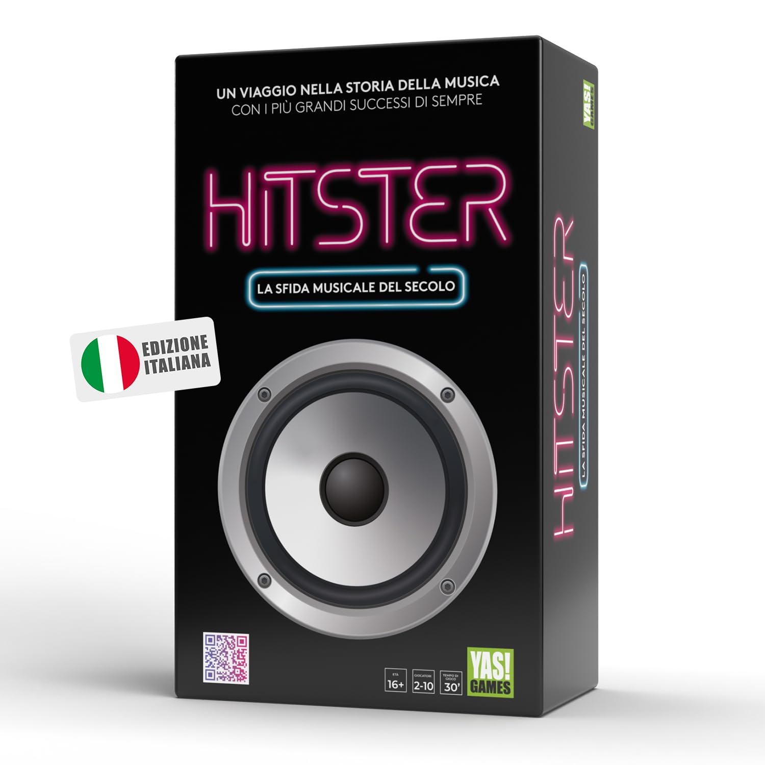 Hitster Yas Games L'Unico in Italiano - Musical Party Game for 2 or More Players Ages 16 and Up