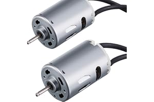 RUSFOL 2 Pieces 12V D-Shaft RV Vent Motor, Camper Exhaust Fan Motor, Compatible with Heng's, Elixir, Ventline, Jensen and Similar 6-inch Fan Blades