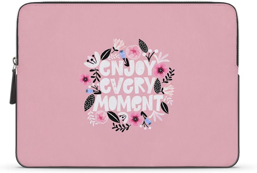 Robobull Designer Printed Laptop Sleeve for 11 Inch | 13 Inch | 14 Inch | 15 Inch Laptops (15-inch, Enjoy Life)