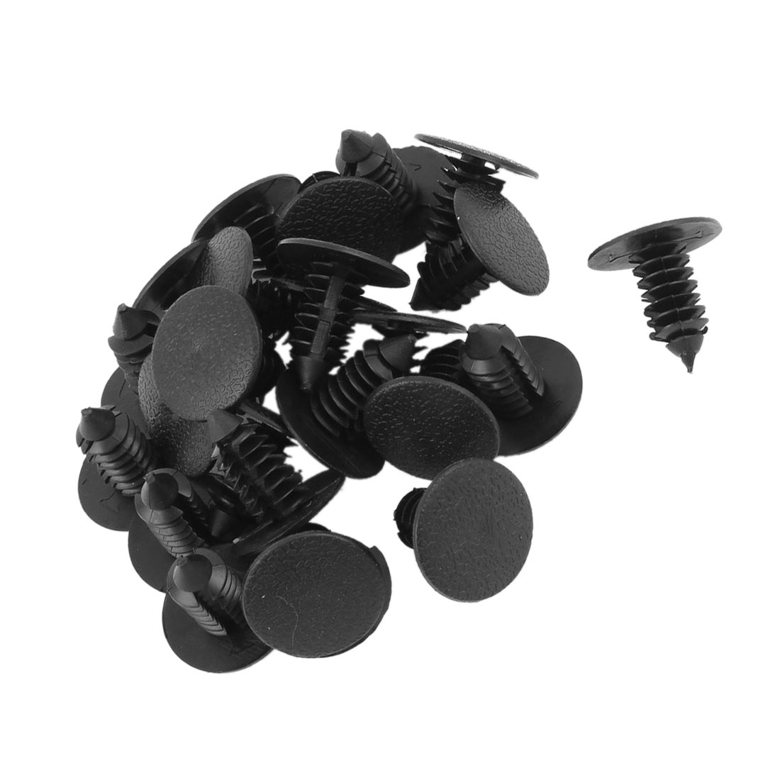 Fender Rivets SODIAL(R) 24 Pcs Black Plastic Rivets Fender Bumper