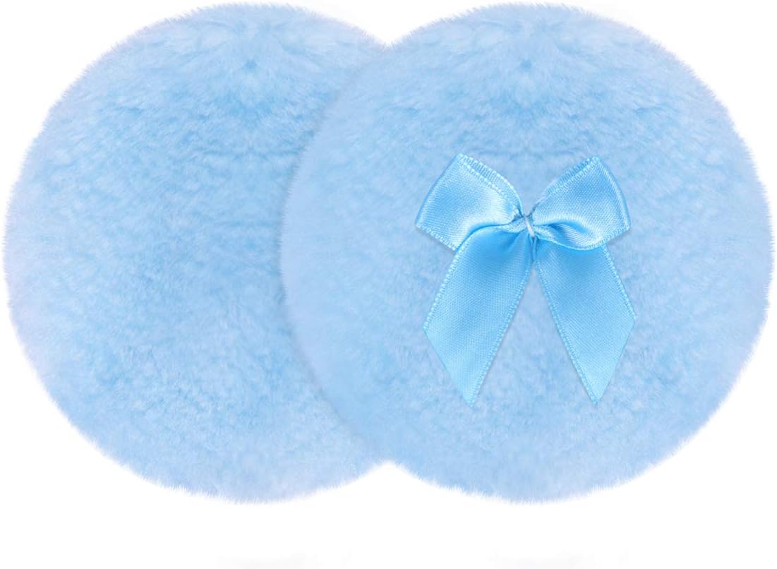 Minkissy Fluffy Powder Puffs Ultra Soft Dusting Powder Puffs
