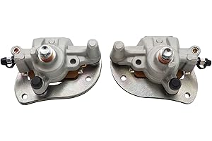 M MATI Front Left & Right Brake Caliper for ATV Yamaha Grizzly 550 YFM550 2009-2014 Grizzly 700 YFM700 2007-2020 Kodiak 700 YFM700 2016-2020 Raptor 250 YFM250 2008-2013 with Pads