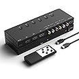 Azduou 2 AV Inputs + 3 HDMI 2.0 Inputs to HDMI Converter (5 in 1) with Upgrade New Version